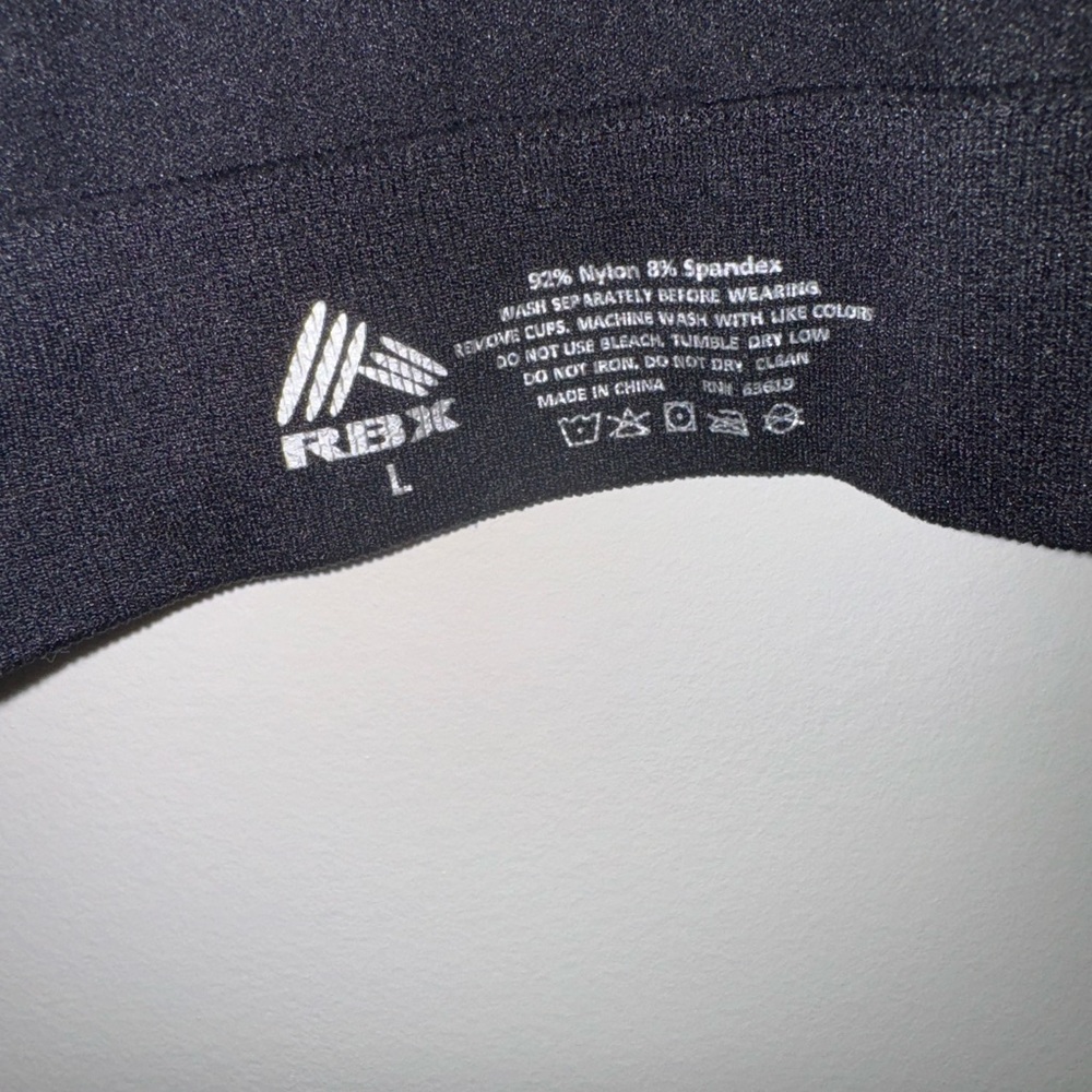 Reebok Racerback Ribbed Sports Bra - Picture 2 of 3